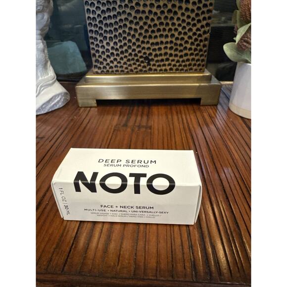 NIB! NOTO Deep Serum Face + Neck Serum 1 oz. 30 mL Natural Multi Use Full Size - Picture 2 of 4